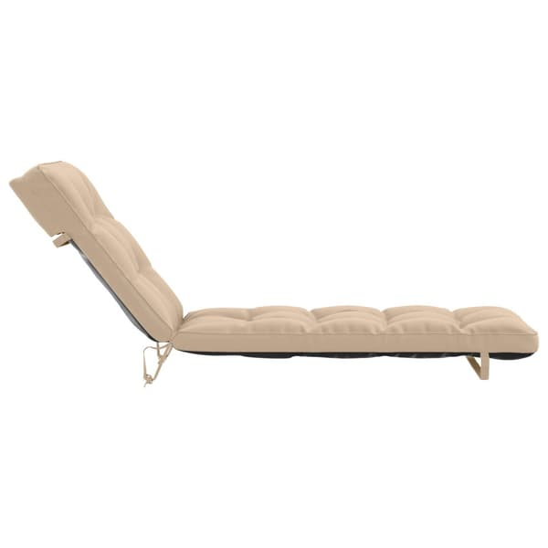 Solstol Kudde VIANEN 100% Polyester Gräddvit 200 x 50 x 8 cm