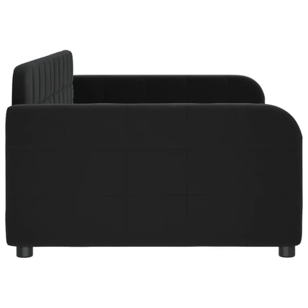 Dagbädd svart 90x190 cm sammet