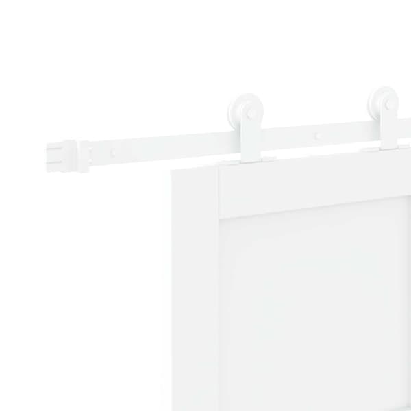 Skjutdörr 83 x 211 cm Konstruerat trä Vit