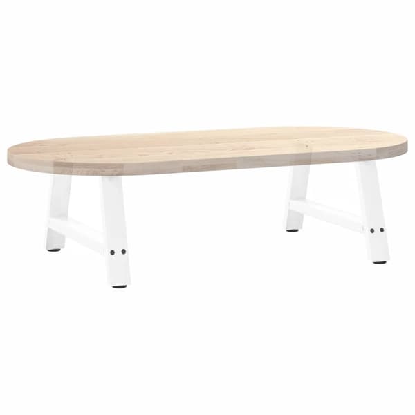 Soffbordsben A-formade 2 st vita 70x(30-31) cm stål