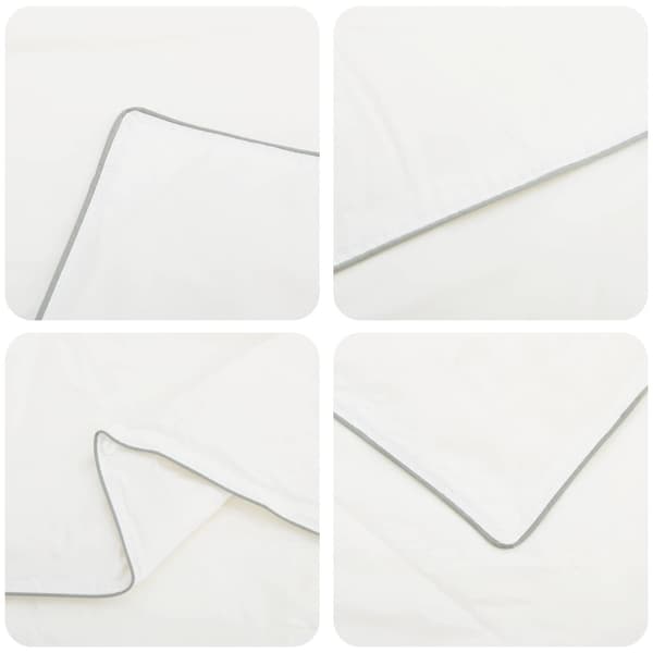 Duntäcke FULDA 200 x 220 cm 4 årstider 210 GSM 90% Gåsdun Vit
