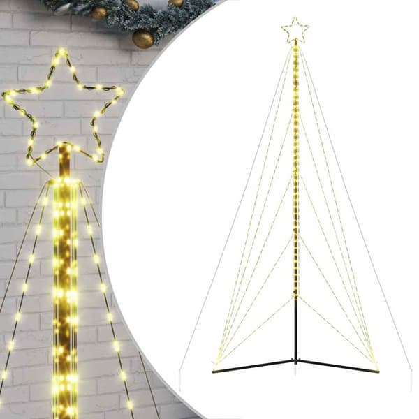 LED julgran 615 LEDs varmvit 404,5 cm