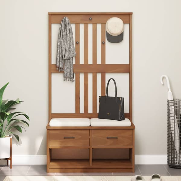 Hallträd SANDNES 87x40x159,5cm massiv träfuru