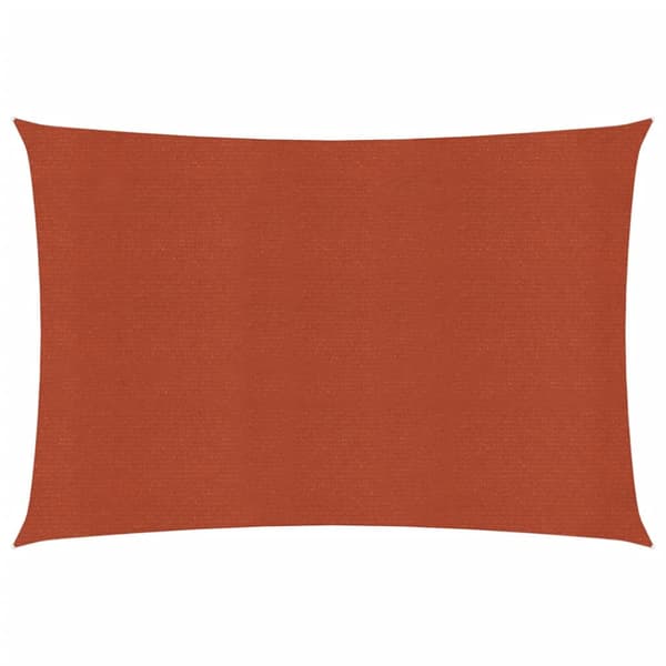 Solsegel 160 g/m² rektangulär terrakotta 3,5x4,5 m HDPE