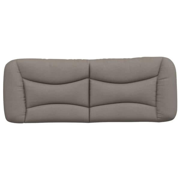 Headboard Cushion "Hvar" Taupe 120 cm Fabric