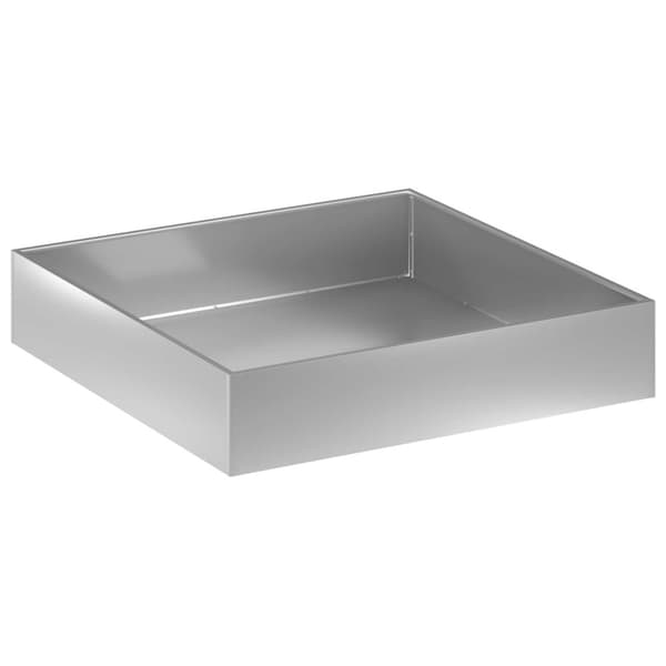 Trädgårdsplanterare 2 st Silver 80 x 80 x 20 cm