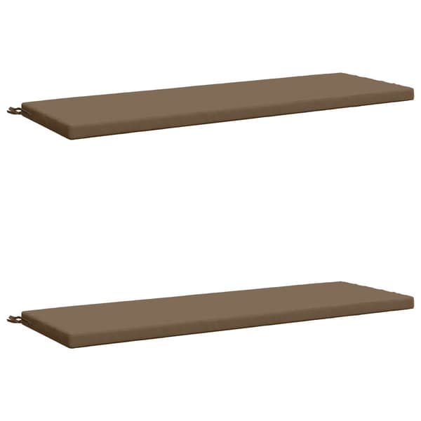 2-delade Bänk Kuddar SOEST 2 st 100% Polyester Taupe