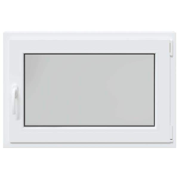 Källarfönster RISOR Vit 90 x 70 cm PVC och glas