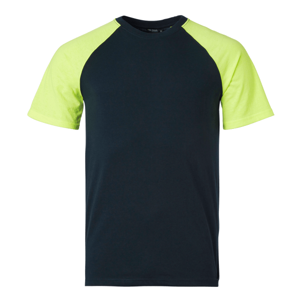 225 T-shirt Navy/fluorescent yellow Unisex