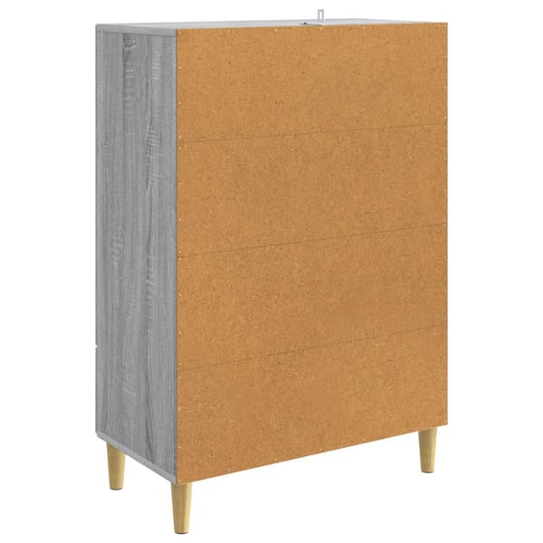 Sideboard Grå sonoma-ek 66 x 34,5 x 95 cm Konstruerat trä