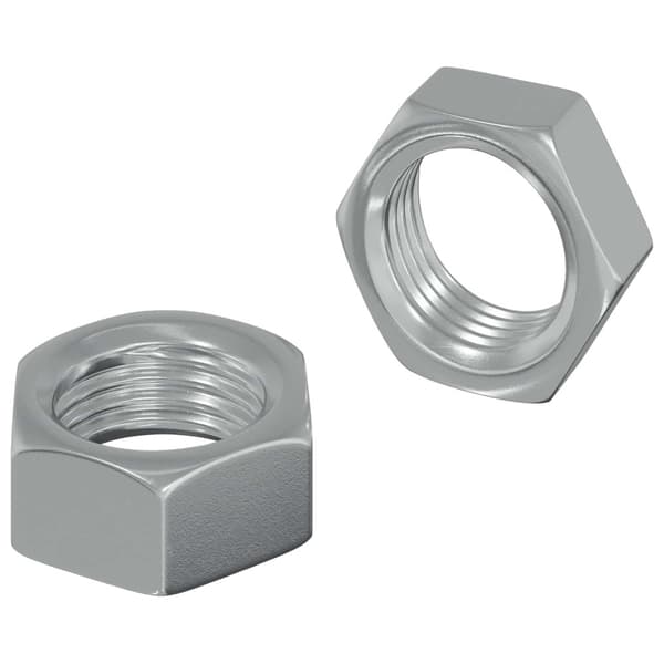 Sexkantig mutter 2 pcs Silver M6 Metall