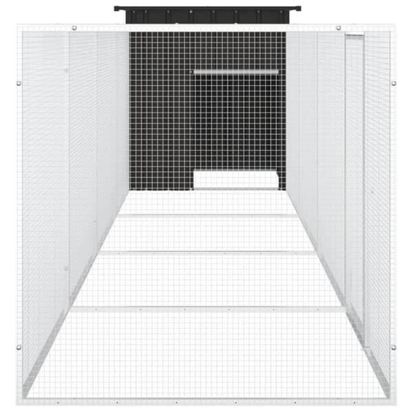 Hönsbur antracit 500x91x100cm galvaniserat stål