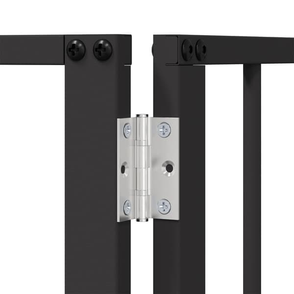 Hundgrind 2 pcs Svart 60 x 60 cm Galvaniserat Stål