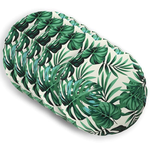Kuddöverdrag 6 st HEERLEN Bladmönster Ø 30 cm Polyester
