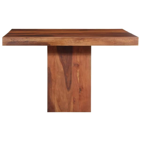 Matbord 120x120x77 cm massivt trä akacia