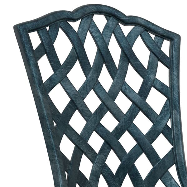 Trädgårds Bistro Set 3 pcs Grön Aluminium