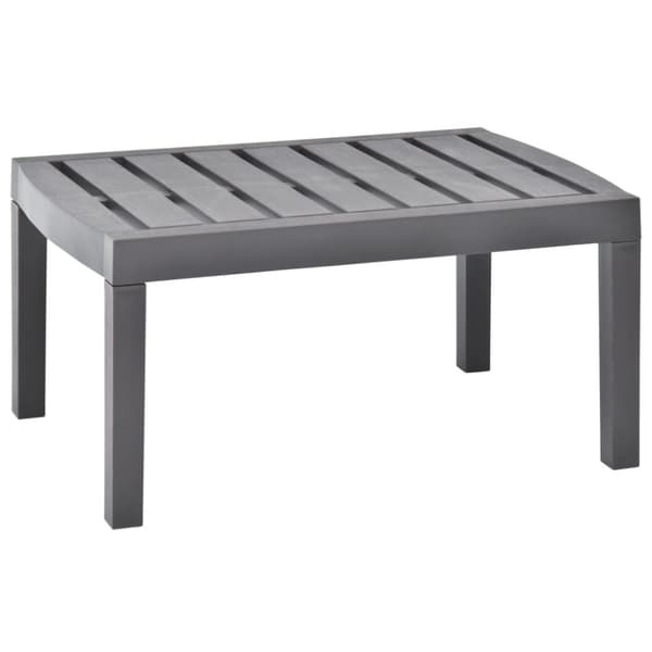 Trädgårdsbord mocka 78x55x38 cm plast
