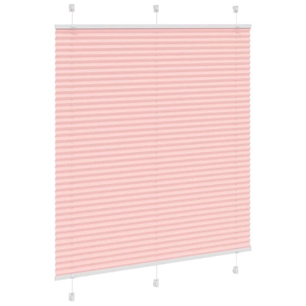 Plisserad persienn rosa 115x100 cm tyg bredd 114,4cm polyester