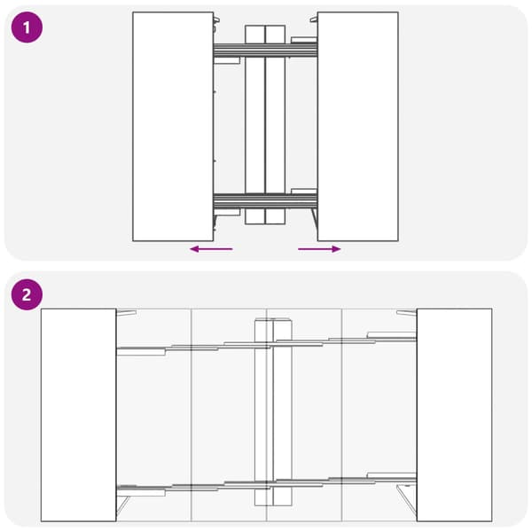 Matbord 180 x 85 x 75 cm Konstruerat trä Sonoma-ek Rektangulär
