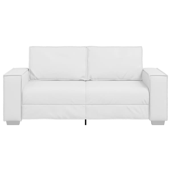 Tvåsitssoffa Vit 180 cm Konstläder