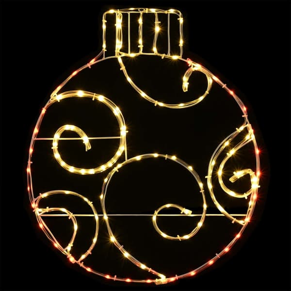 Lysande julkula LOVIISA 160 LED-lampor Röd 55 x 65 cm
