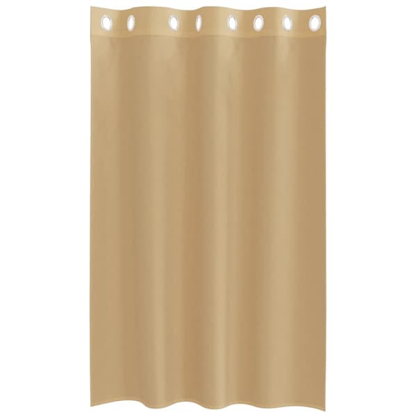 Voile gardiner med genomföringar 2 st sand