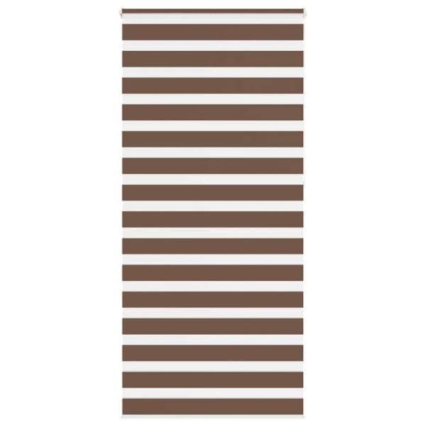 Rullgardin zebra brun 110x230 cm tyg bredd 105,9 cm polyester