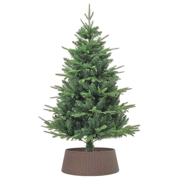 Julgranskrage brun Ø65x23 cm plast