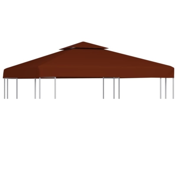 Paviljongtak med ventilering 310 g/m² 3x3 m terrakotta