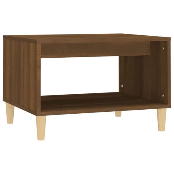 Soffbord brun ek 60x50x40 cm konstruerat trä