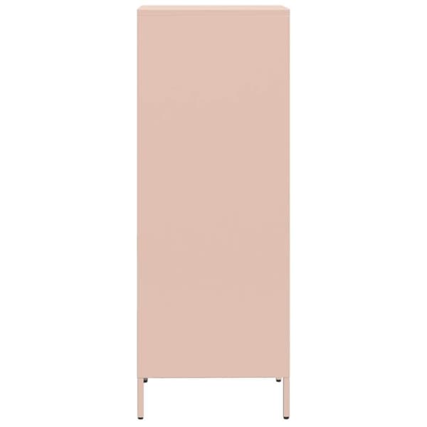 Högskåp rosa 35x39x103,5 cm stål