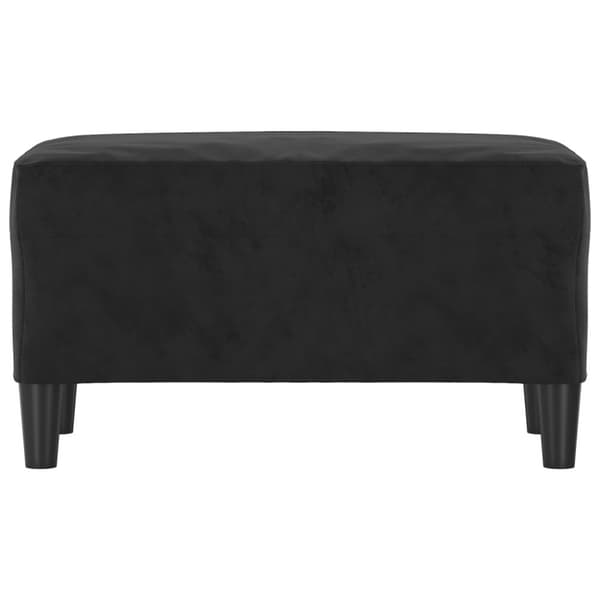 Bänk svart 70x35x41 cm sammet