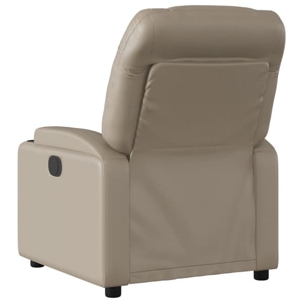Elektrisk massagefåtölj cappuccino konstläder