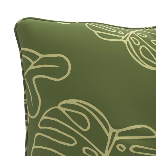 Ryggkudde PUTTEN 100% Polyester Bladdesign 80 x 40 x 10 cm