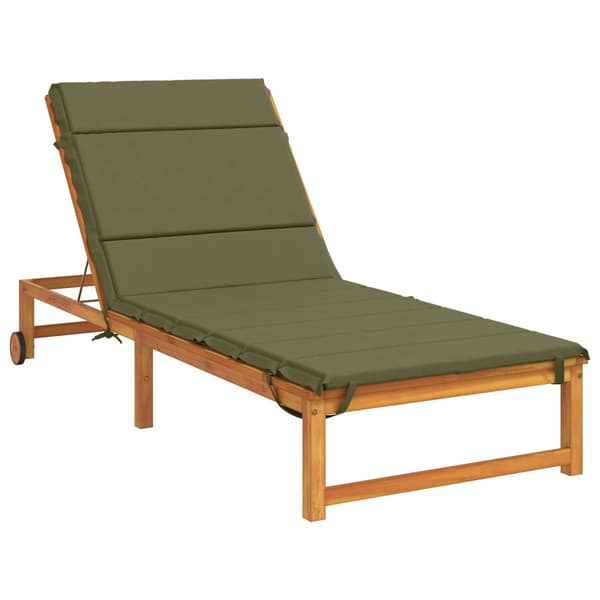 Solstol Kudde GEMERT 100% Polyester Olivgrön 200 x 70 x 3 cm