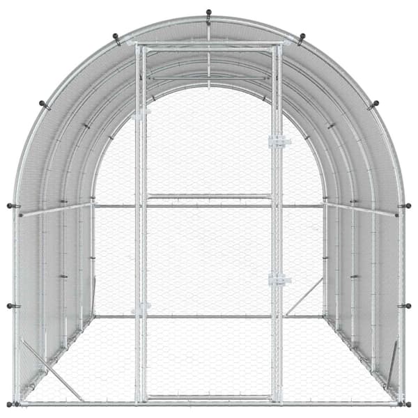 Hönsgård Silver 400 x 200 x 200 cm Galvaniserat stål
