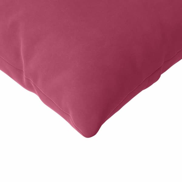 Sofakuddar 2 pcs Vinröd 120 x 40 cm Kordread tyg