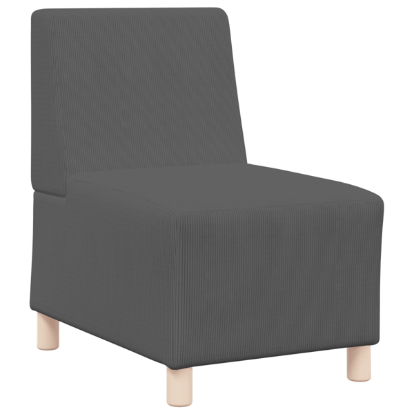Modulsofa utan armstöd 3 pcs Mörkgrå 55 x 74 x 82 cm