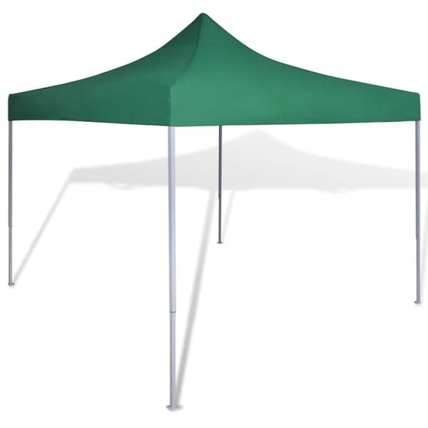 Grönt hopfällbart tält 3 x 3 m