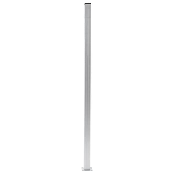 Staketstolpar 2 st aluminium 185 cm