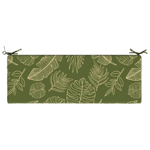 Bänk kudde SOEST 100% Polyester Bladdesign 120 x 40 x 5 cm