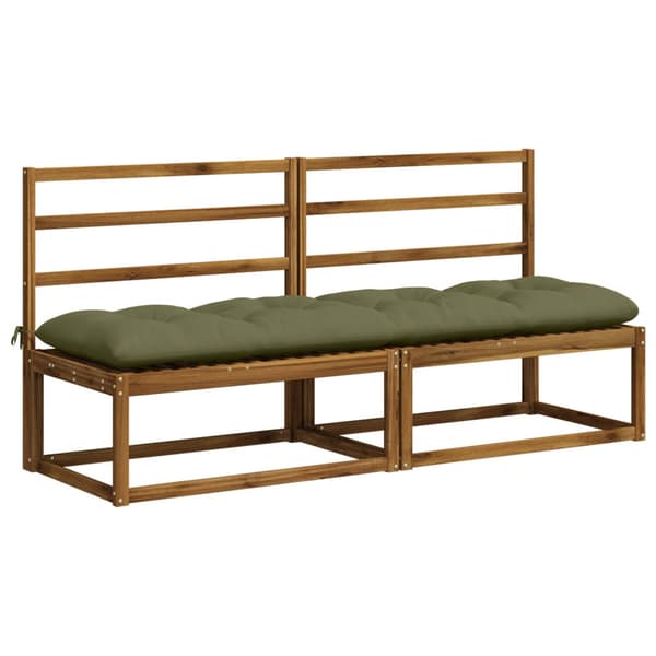Bänk kudde VIANEN 100% Polyester Olivgrön 190 x 50 x 12 cm