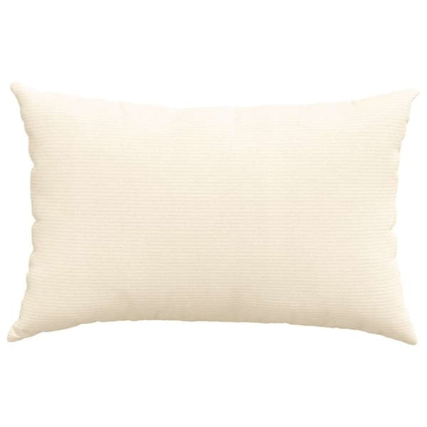 Sofakuddar 2 pcs Kräm 60 x 40 cm Kordread tyg