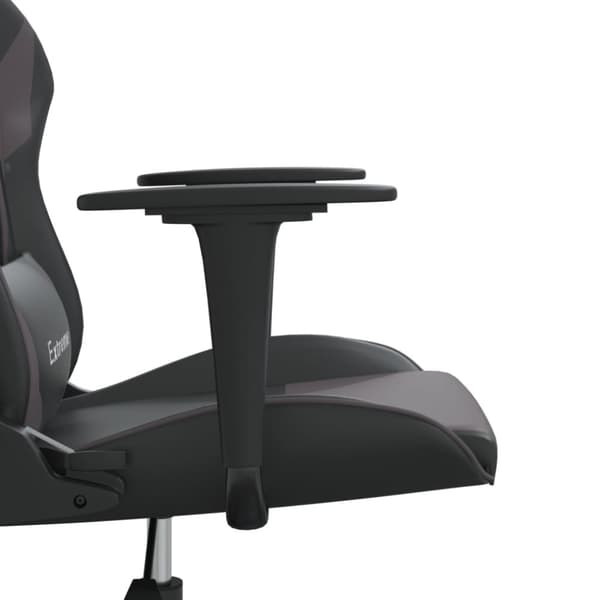 Gamingstol svart och grå konstläder