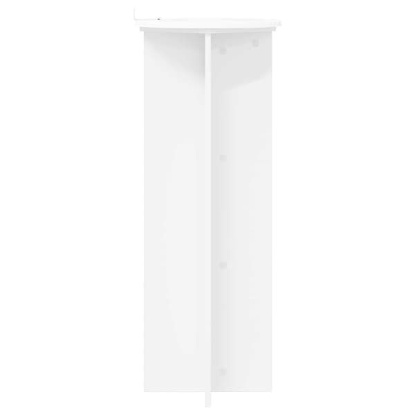 Växtställ 2 pcs Vit Ø40 x 100 cm Konstruerat trä