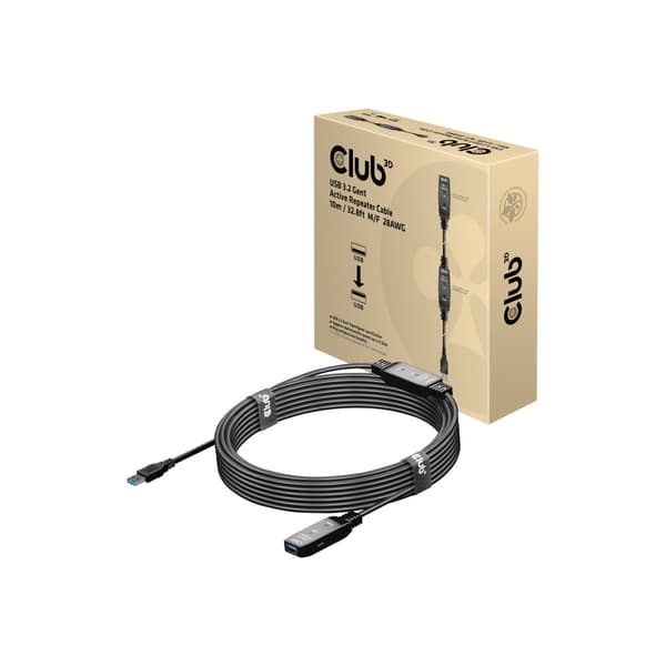 Club 3D - USB-förlängningskabel - USB typ A till USB typ A - 10 m