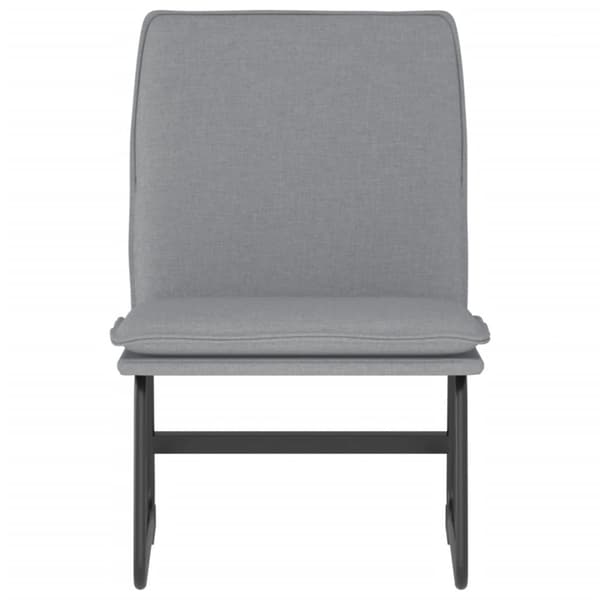 Loungestol grå 52x75x76 cm tyg
