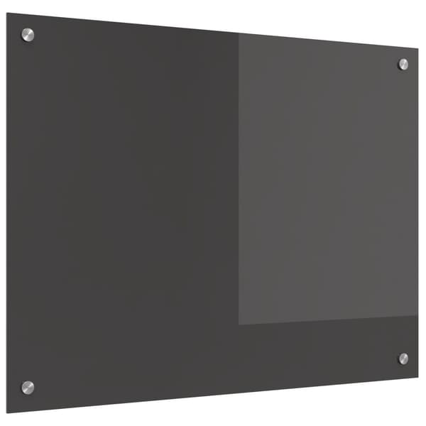 Köksskydd Mörkgrå 80 x 60 cm härdat glas