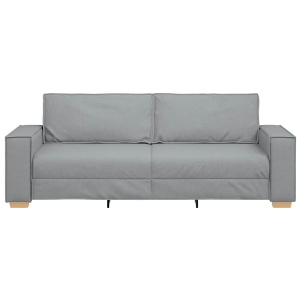 3-sitssoffa ljusgrå 220x78x84 cm tyg