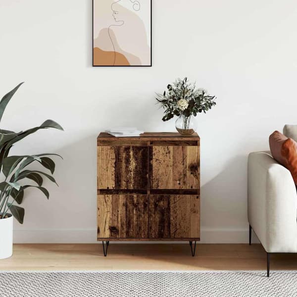 Sideboard Gammalt trä 60 x 35 x 70 cm